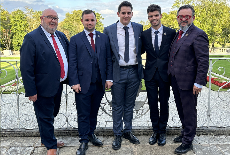 Les finalistes entourés de Fabrice Sommier et Jean-Pascal Paubert