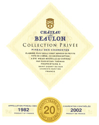 Château de Beaulon Collection privée 20 ans d'âge