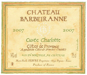 Château Barbeiranne Cuvée Charlotte