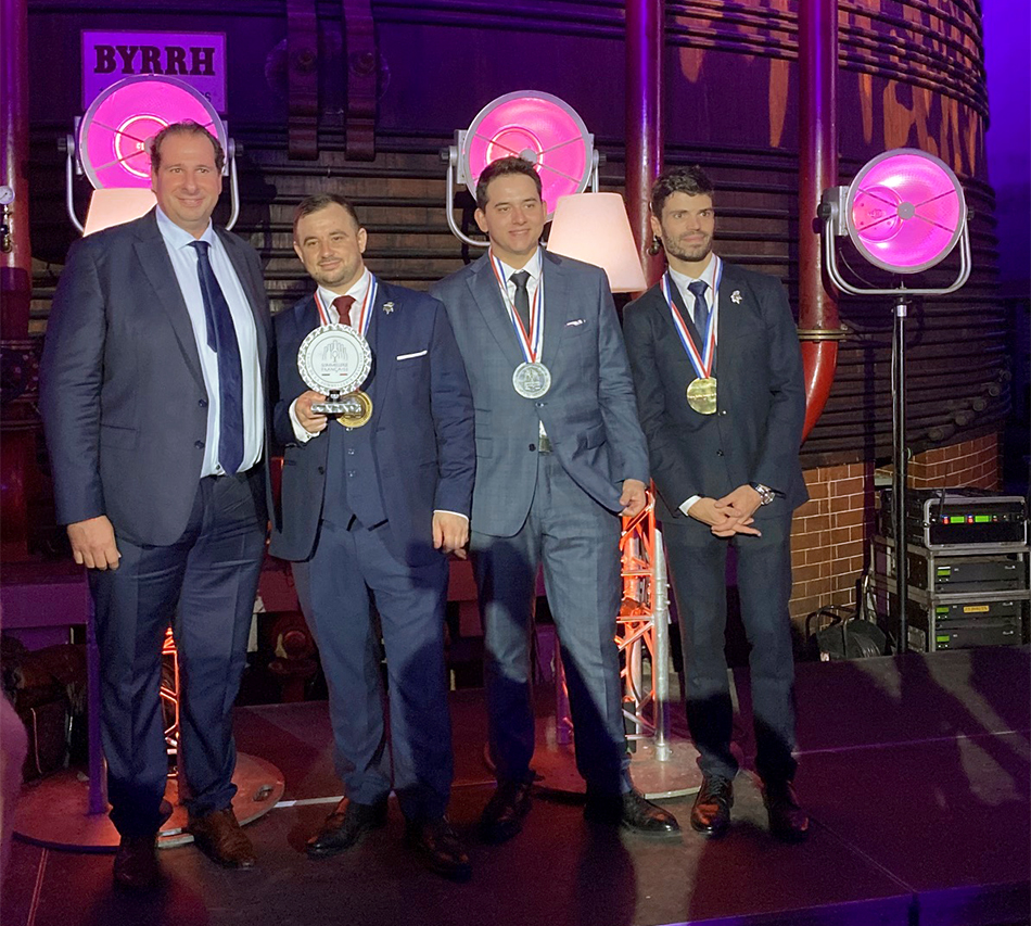 Aris Allouche, Bastien Debono, Clément Sommier et Quentin Vauléon.