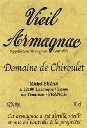 Domaine de Chiroulet Vieil Armagnac