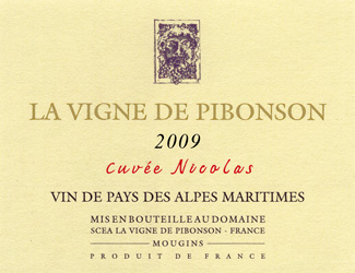 La Vigne de Pibonson Cuvée Nicolas