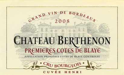 Château Berthenon - « Cuvée Henri »