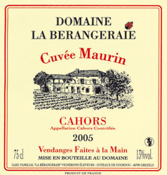 Domaine La Bérangeraie - Cuvée Maurin