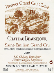 Château Beauséjour Premier Grand Cru Classé
